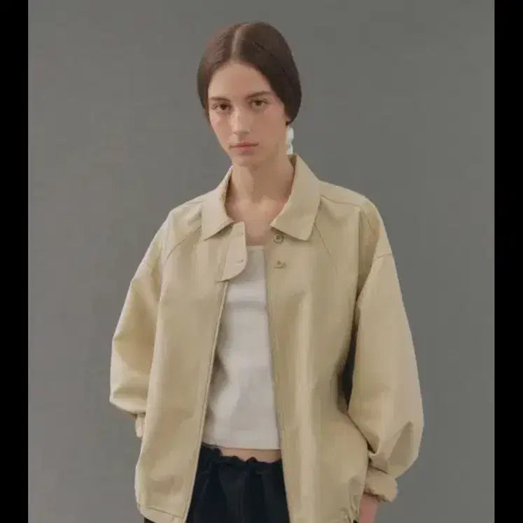 [BUNJANG] UGST Bomber Jacket Beige / 어그스트 ugst 봄버 자켓 베이지