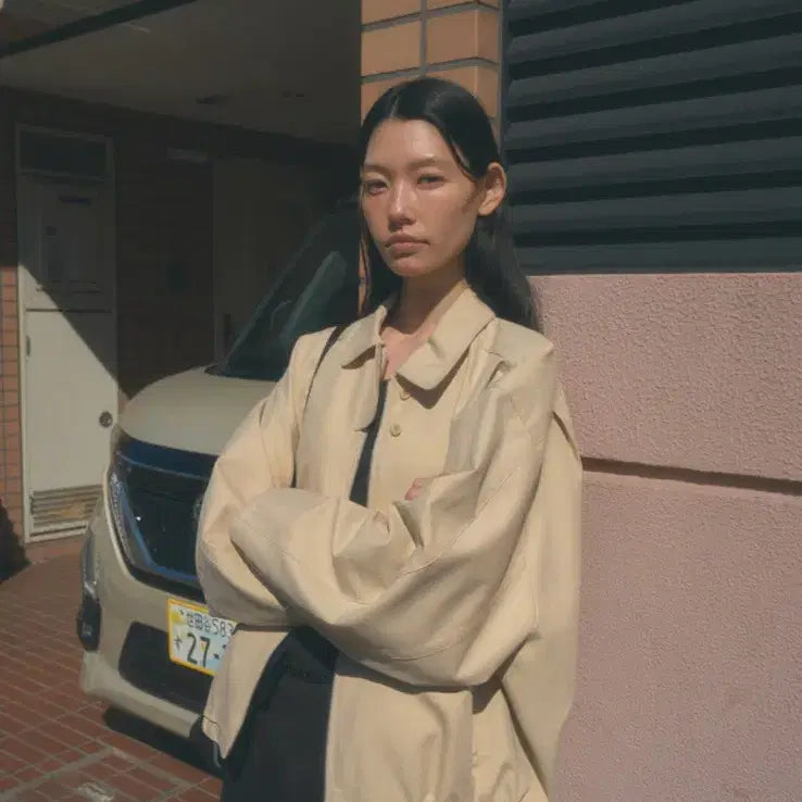 [BUNJANG] UGST Bomber Jacket Beige / 어그스트 ugst 봄버 자켓 베이지
