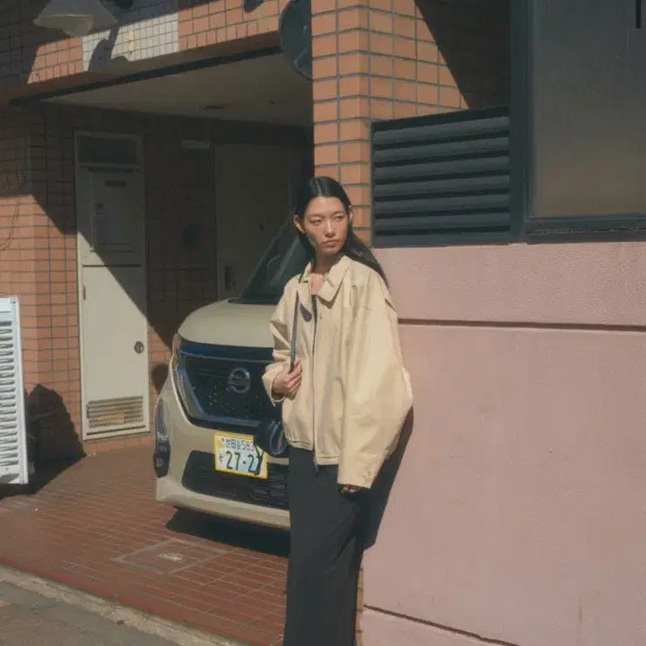 [BUNJANG] UGST Bomber Jacket Beige / 어그스트 ugst 봄버 자켓 베이지