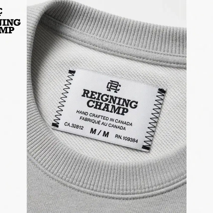 [BUNJANG] Reigning Champ Crewneck Sweatshirt Light Grey M/M / REIGNING CHAMP 레이닝챔프 맨투맨 M/M 라이트그레이