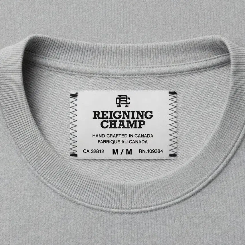 [BUNJANG] Reigning Champ Crewneck Sweatshirt Light Grey M/M / REIGNING CHAMP 레이닝챔프 맨투맨 M/M 라이트그레이