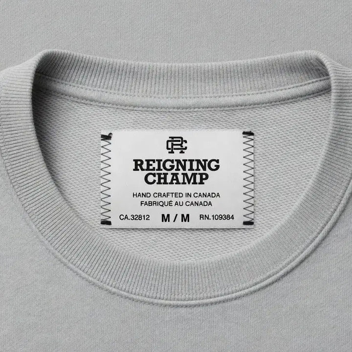 [BUNJANG] Reigning Champ Crewneck Sweatshirt Light Grey M/M / REIGNING CHAMP 레이닝챔프 맨투맨 M/M 라이트그레이