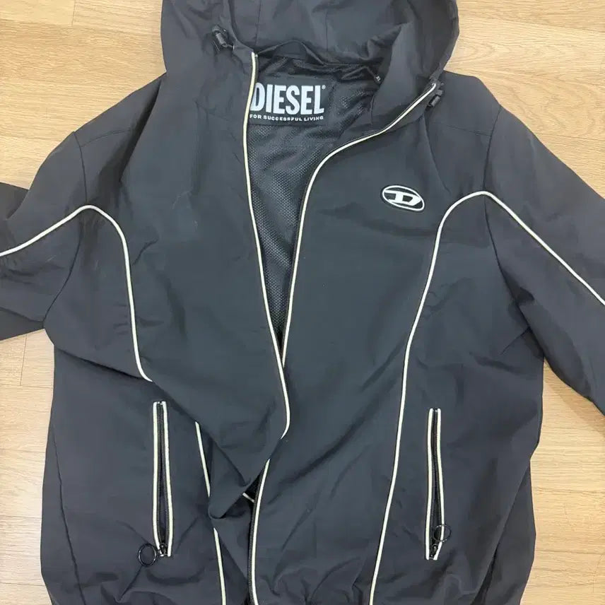 [BUNJANG] Diesel Hooded Windbreaker Jacket XL / 디젤 바람막이 XL