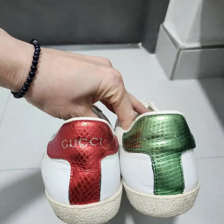 [BUNJANG] Gucci White Sneakers Heart Detail / 구찌 화이트 스니커즈 하트 디테일39
