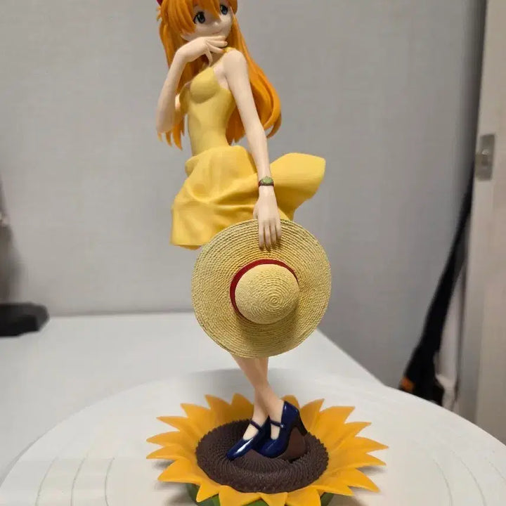 [BUNJANG] Evangelion Asuka Sunflower Ver. Figure / 에반게리온 아스카 피규어 해바라기 ver.