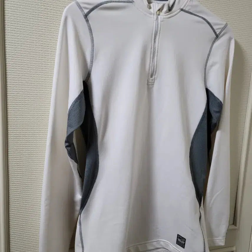 [BUNJANG] Nike Pro Combat Hyperwarm Dri-FIT Max Zip-Up Jacket / 나이키 프로 컴뱃 하이퍼웜 드라이핏 맥스 집업 S 사이즈 화이트/그레이