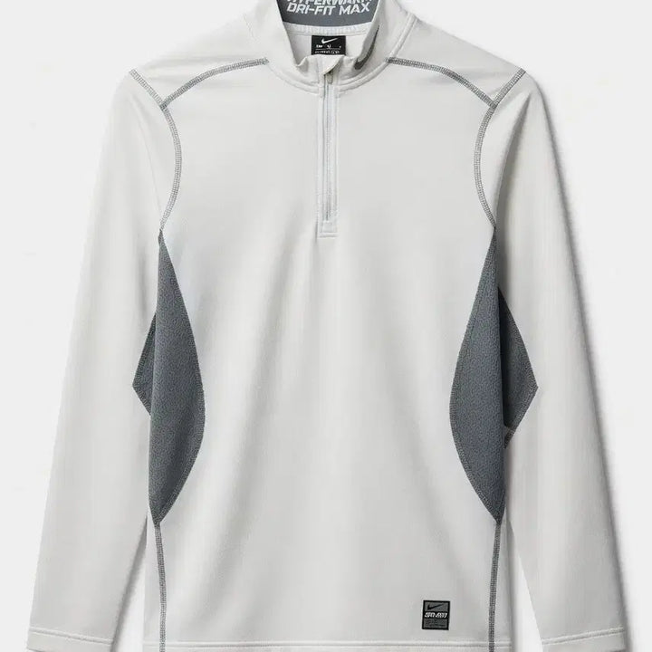 [BUNJANG] Nike Pro Combat Hyperwarm Dri-FIT Max Zip-Up Jacket / 나이키 프로 컴뱃 하이퍼웜 드라이핏 맥스 집업 S 사이즈 화이트/그레이