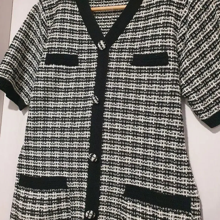 [BUNJANG] ROEM Tweed Short Sleeve Dress / 로엠 트위드 반팔 원피스