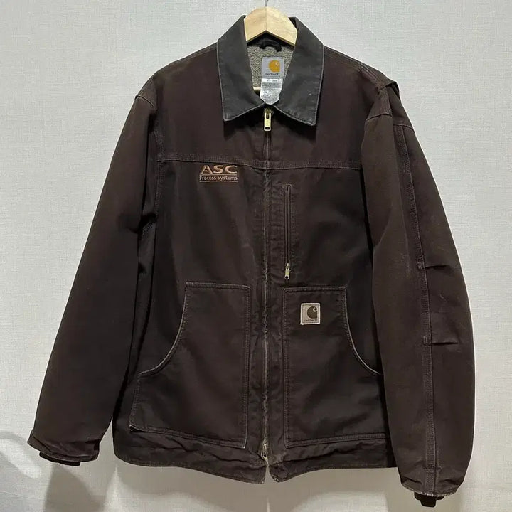 [BUNJANG] Carhartt C61 Duck Work Jacket Dark Brown / Carhartt 칼하트 C61 덕 다크브라운 워크자켓