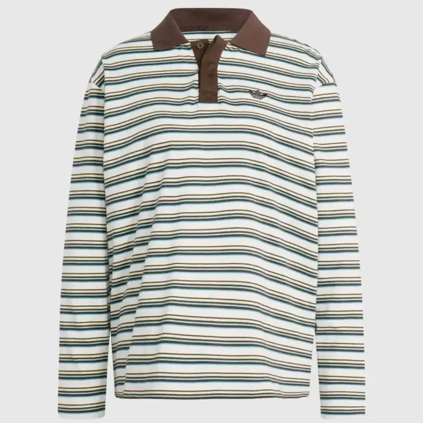 [BUNJANG] Adidas Stripe Long Sleeve Polo Shirt XS / 아디다스 롱슬리브 폴로티셔츠 스트라이프 xs사이즈 팝니다