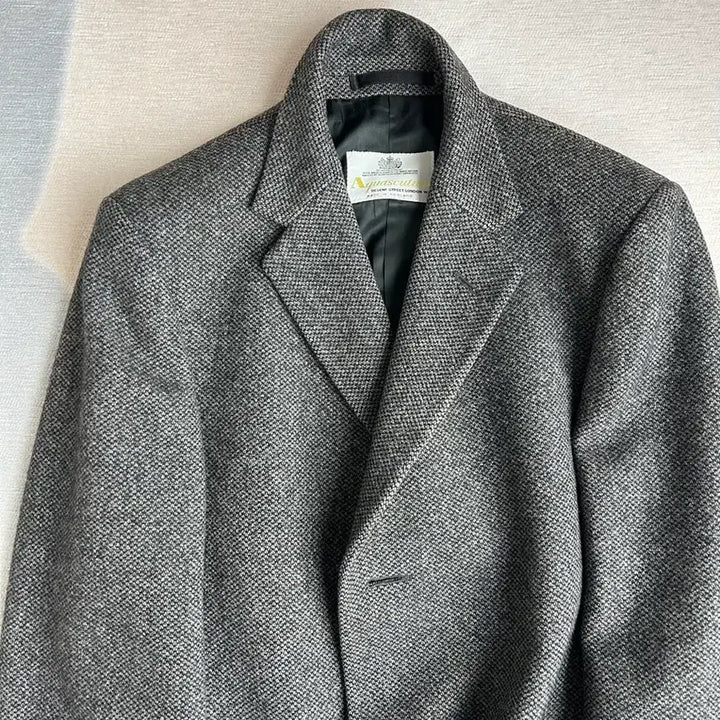 [BUNJANG] Aquascutum Vintage Pure Lambswool Tweed Coat / 빈티지 아쿠아스큐텀 퓨어램스울 트위드 코트