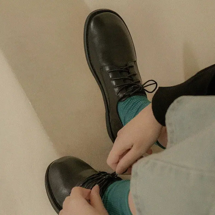 [BUNJANG] Florida Studio Daily Lily Cowhide Derby Shoes FL4124 / 플로리다스튜디오 데이릴리 소가죽 더비 슈즈