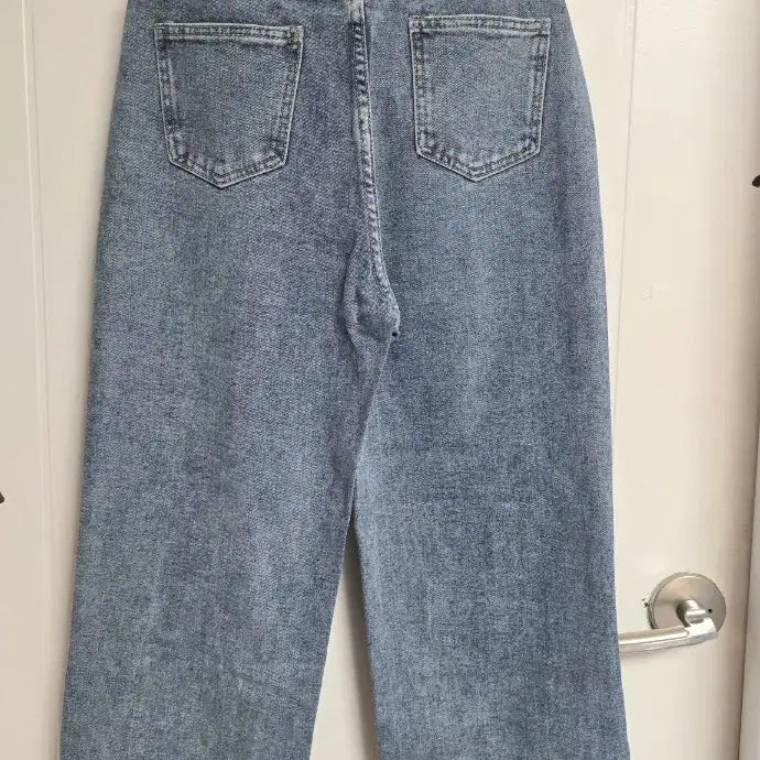 [BUNJANG] Unbranded Wide Tucked Jeans - Small / 앞핀턱 와이드진 새거 스몰
