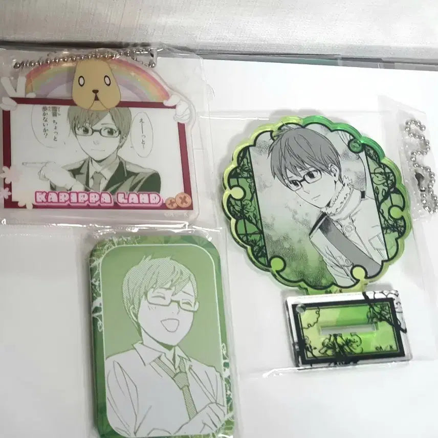 [BUNJANG] Noragami Acrylic &amp; Can Badge Set (Kazuma) Bundle Set / 노라가미 아크릴, 캔뱃지 세트 (카즈마)