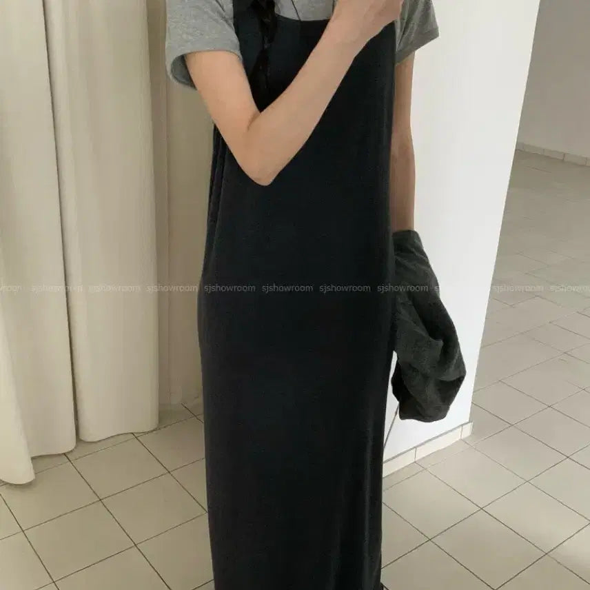 [SOLD OUT] 나시 롱원피스 블랙