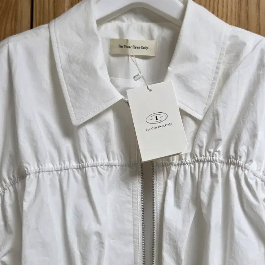 [BUNJANG] Fyeo Boni Shirring Blouson (White) / 포유온 fyeo Boni Shirring Blouson (White) 보