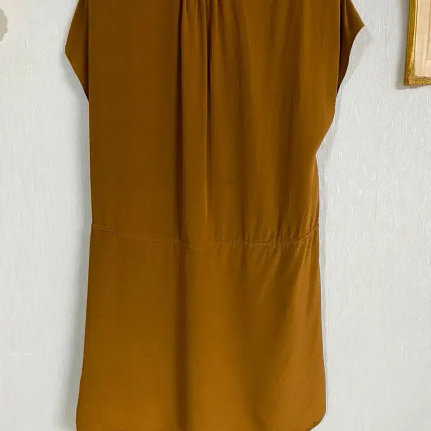 [BUNJANG] Vanessa Bruno Silk Mini Dress Blouse / 바네사브루노 펀칭자수 실크100% 수입 미니원피스 블라우스