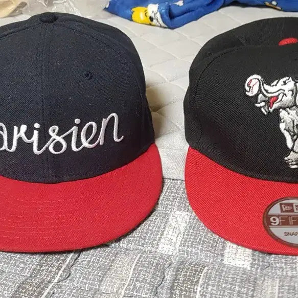 [BUNJANG] Maison Kitsuné Parisian Embroidered Baseball Caps (Set of 4) / 파리지앵 스냅모자4개
