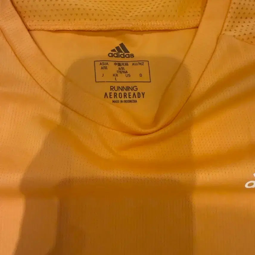 [BUNJANG] Adidas AEROREADY Performance Short Sleeve T-Shirt - Orange, Size L / 아디다스 기능성 반팔 티셔츠(정품)