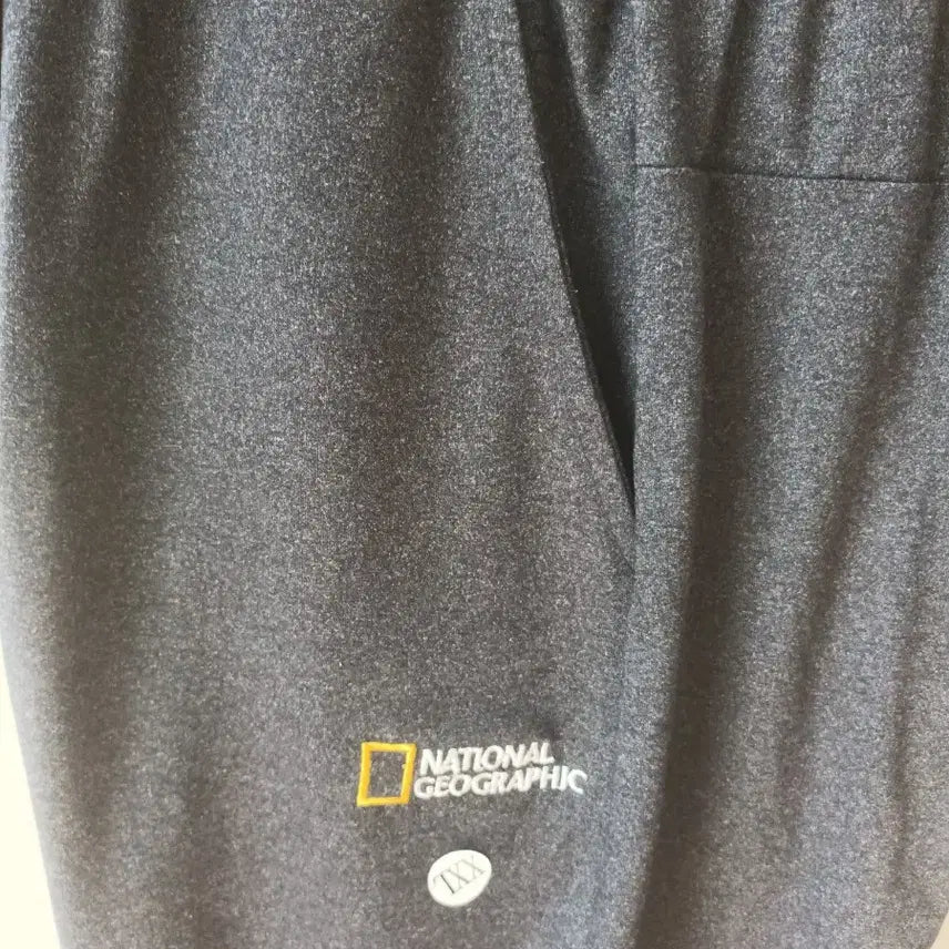 [BUNJANG] National Geographic Spring/Fall Jogger Cotton Pants XXL Charcoal Grey / 내셔널지오그래픽 춘추용  조거타잎 면바지 XXL 재색 새상품