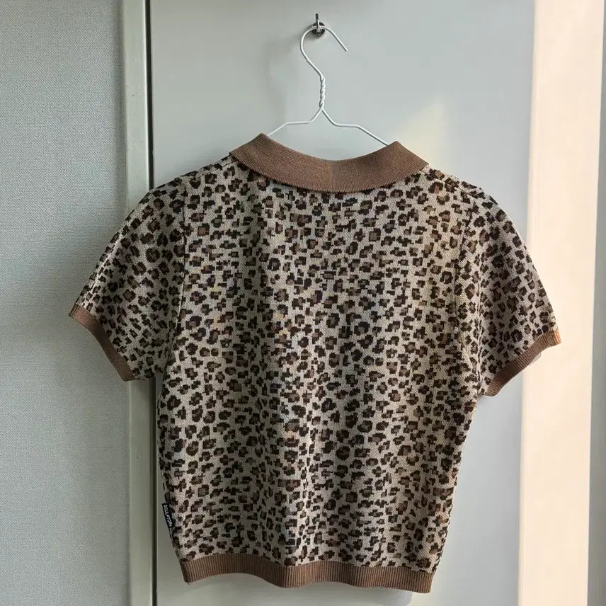 [SOLD OUT] 스컬프터 레오파드 니트 반팔티