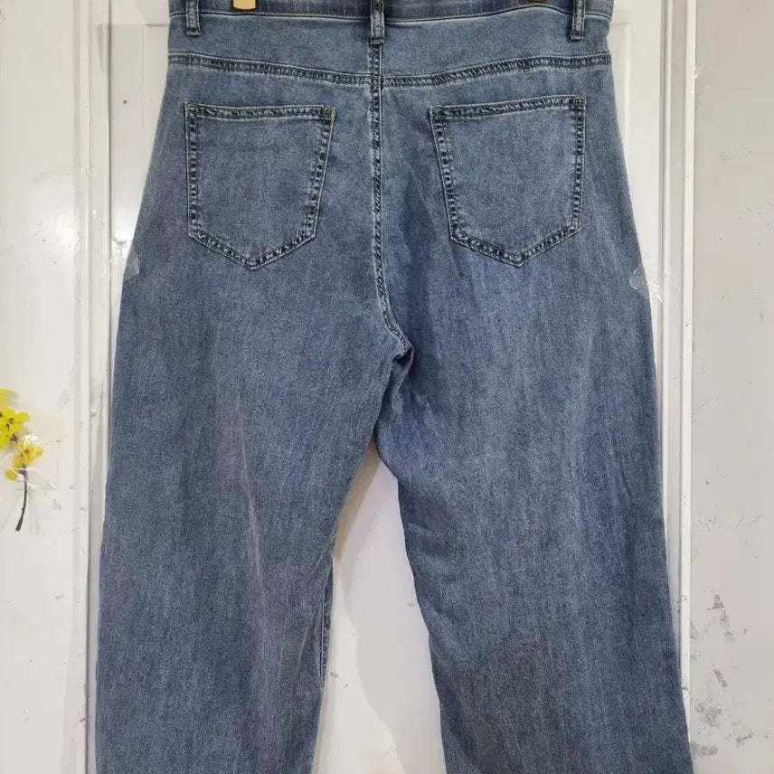 [BUNJANG] Tencel Spandex Banded Cotton Pants (Size 88) / 여름 시원한 . 텐셀. 스판 밴딩 면 통바지. 새상품. 88사이즈
