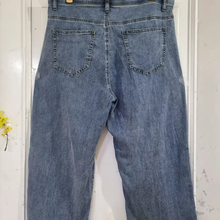 [BUNJANG] Tencel Spandex Banded Cotton Pants (Size 88) / 여름 시원한 . 텐셀. 스판 밴딩 면 통바지. 새상품. 88사이즈