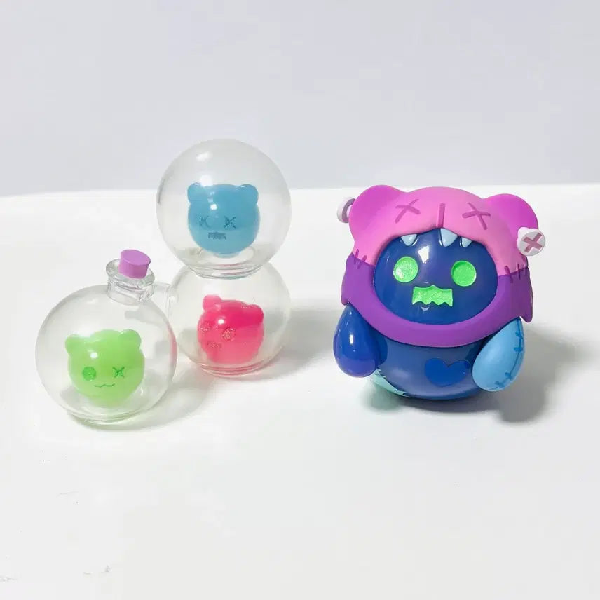 [BUNJANG] Shinwoo Artist Ghostbear Lovesick Lab Figure Bundle Set / 신우 작가 고스트베어 Lovesick lab 피규어 2개일괄