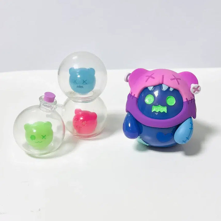 [BUNJANG] Shinwoo Artist Ghostbear Lovesick Lab Figure Bundle Set / 신우 작가 고스트베어 Lovesick lab 피규어 2개일괄