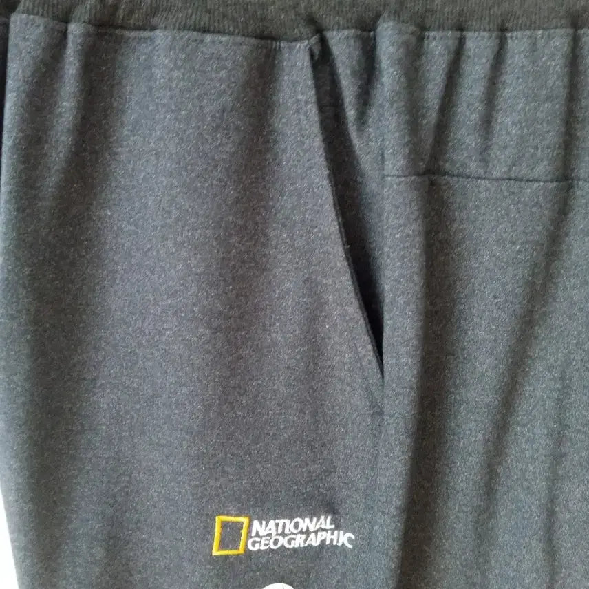 [BUNJANG] National Geographic Jogger Pants Charcoal Gray XXL / 내셔널지오그래픽 춘추용 조거 면바지 XXL 재색 새상품