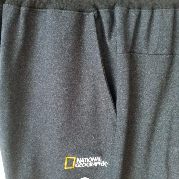 [BUNJANG] National Geographic Jogger Pants Charcoal Gray XXL / 내셔널지오그래픽 춘추용 조거 면바지 XXL 재색 새상품