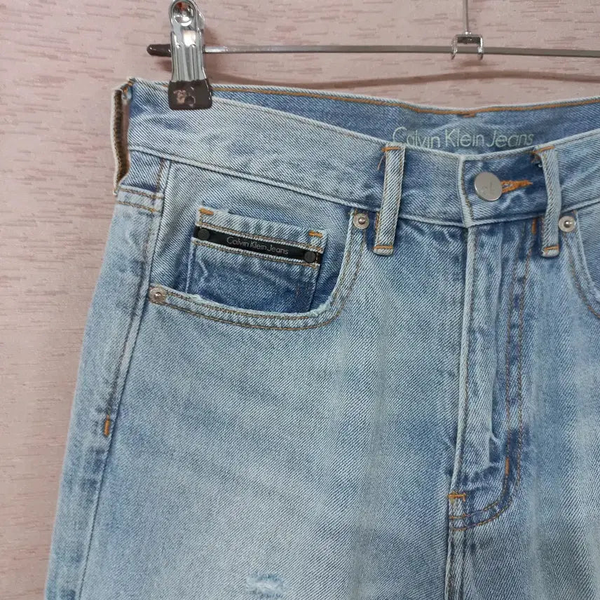 [BUNJANG] Calvin Klein Blue Washed Vintage Denim Shorts / B4-27/캘빈클라인 블루 워싱 빈티지 청반바지