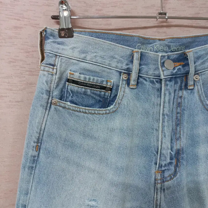 [BUNJANG] Calvin Klein Blue Washed Vintage Denim Shorts / B4-27/캘빈클라인 블루 워싱 빈티지 청반바지