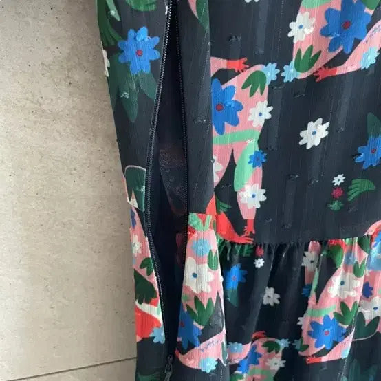 [BUNJANG] Juicy Judy Floral Pattern Long Dress / 쥬시쥬디 원피스