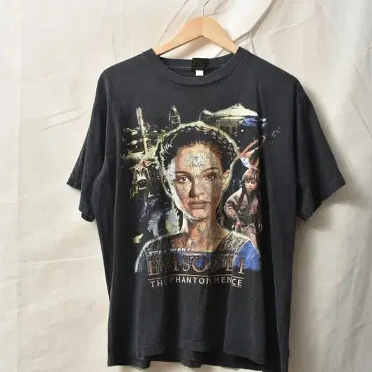 [BUNJANG] Star Wars Episode I Graphic Tee / 90S USA 스타워즈 반팔티 L M0276
