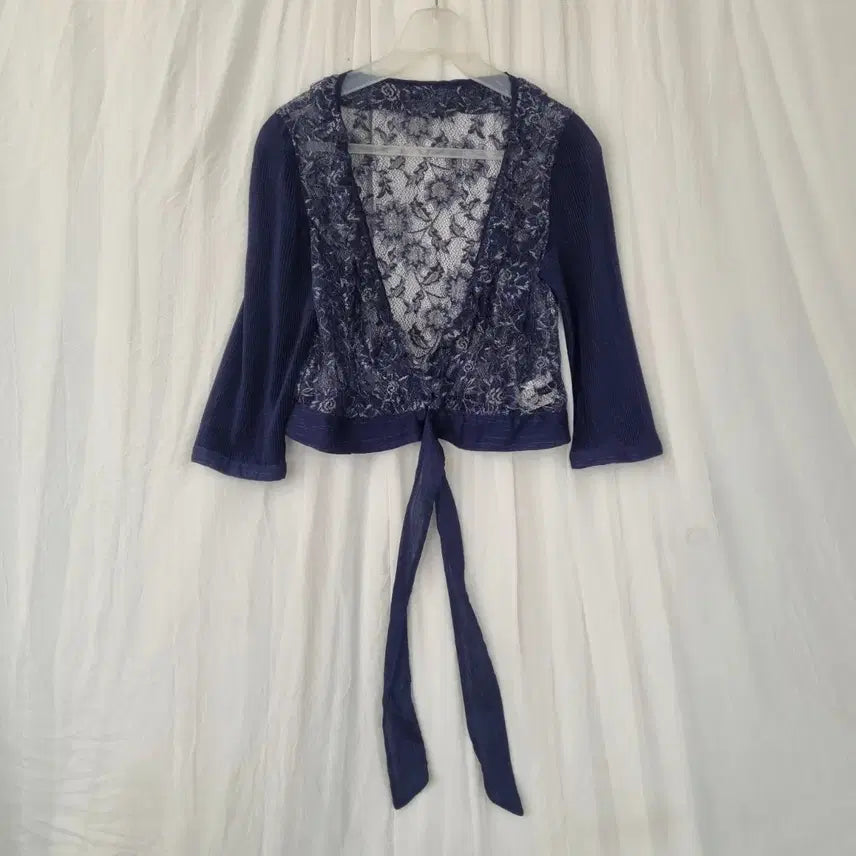 [BUNJANG] JOINUS Lace Blouse Cardigan / 조이너스 레이스 블라우스 가디건