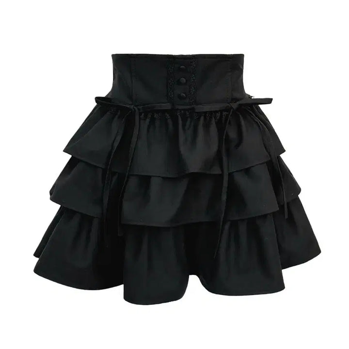 [SOLD OUT] 허니뮤 티어드 프릴 스커트