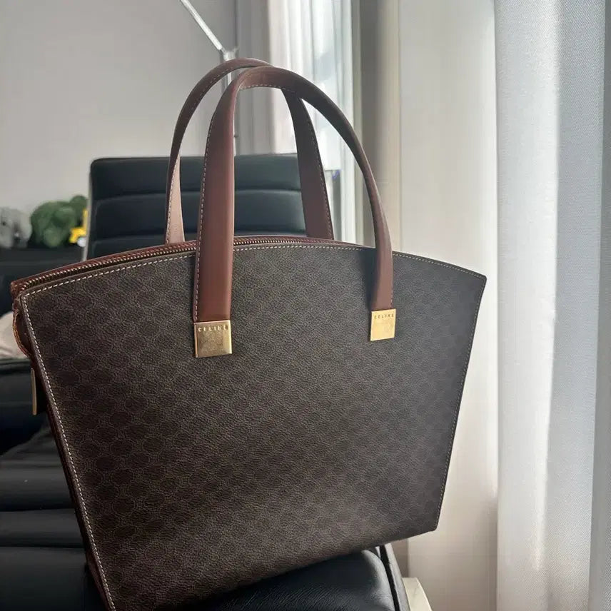 [BUNJANG] Celine Macadam Shopper Tote Bag / 빈티지 셀린느 마카담 쇼퍼 토트백