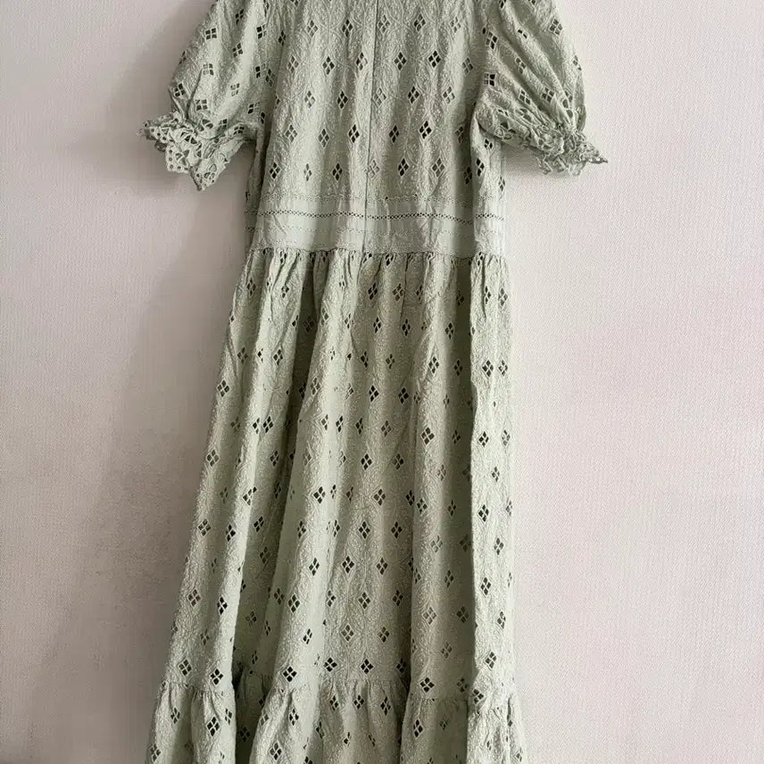[BUNJANG] ssiny Mint Lace Long Dress / by  ssiny민트색 레이스 원피스