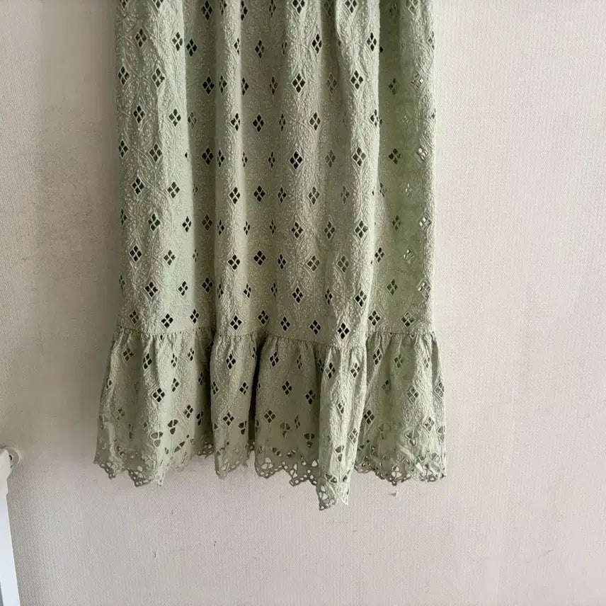 [BUNJANG] ssiny Mint Lace Long Dress / by  ssiny민트색 레이스 원피스