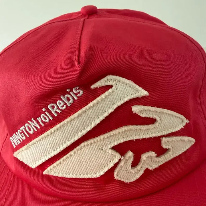 [BUNJANG] RRR123 Logo Embroidered Cap Red / RRR123 로고 자수 캡 레드