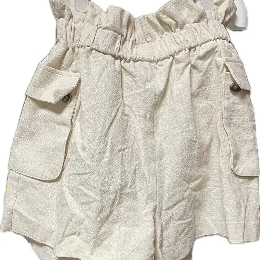 [BUNJANG] Ivory Bending Pocket Shorts / 아이보리 밴딩 포켓 반바지 새상품