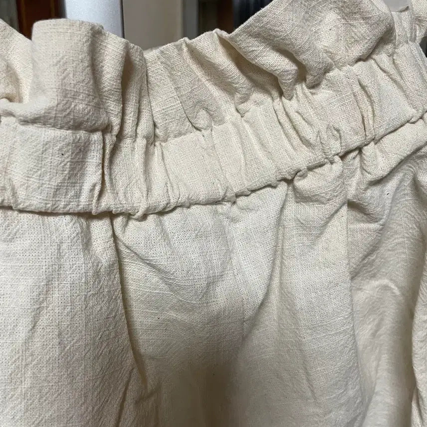 [BUNJANG] Ivory Bending Pocket Shorts / 아이보리 밴딩 포켓 반바지 새상품