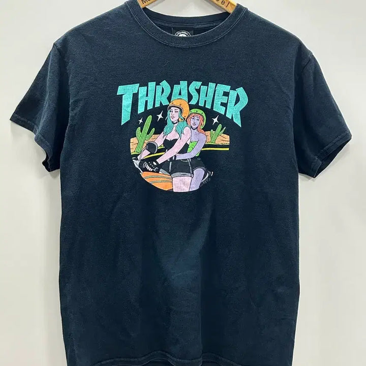 [BUNJANG] Thrasher Biker Girls Vintage T-Shirt / 트래셔 빈티지 티셔츠