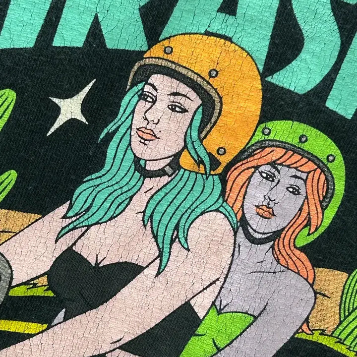 [BUNJANG] Thrasher Biker Girls Vintage T-Shirt / 트래셔 빈티지 티셔츠