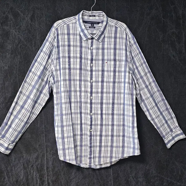 [BUNJANG] Tommy Hilfiger XL Checkered Shirt / XL 타미힐피거 체크 셔츠 남방 긴팔