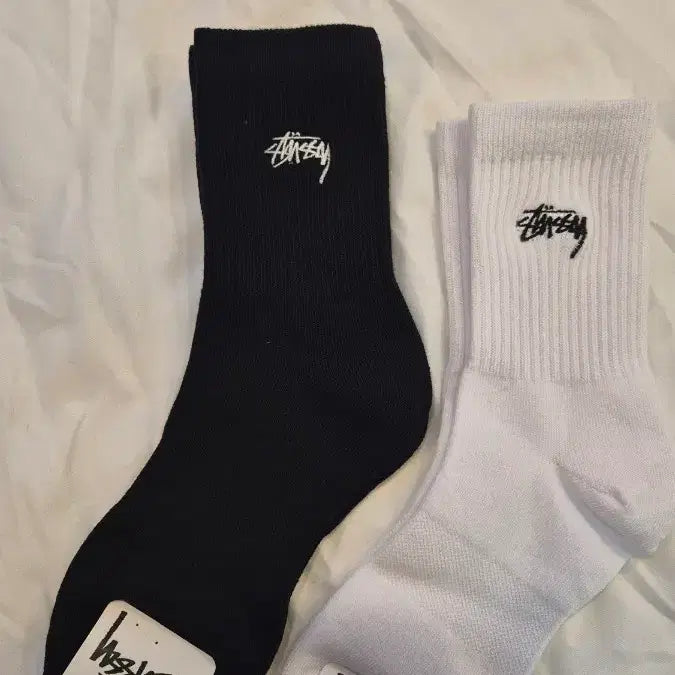 [BUNJANG] Stussy Embroidered Mid-Crew Socks (10 Pairs) / 스투시 중목 자수양말 10켤레 무료배송