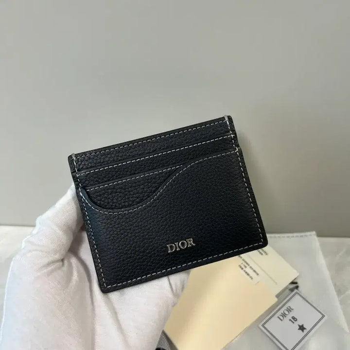 [BUNJANG] Dior Saddle Card Wallet Black Grain / 디올 새들 카드지갑 블랙 그레인