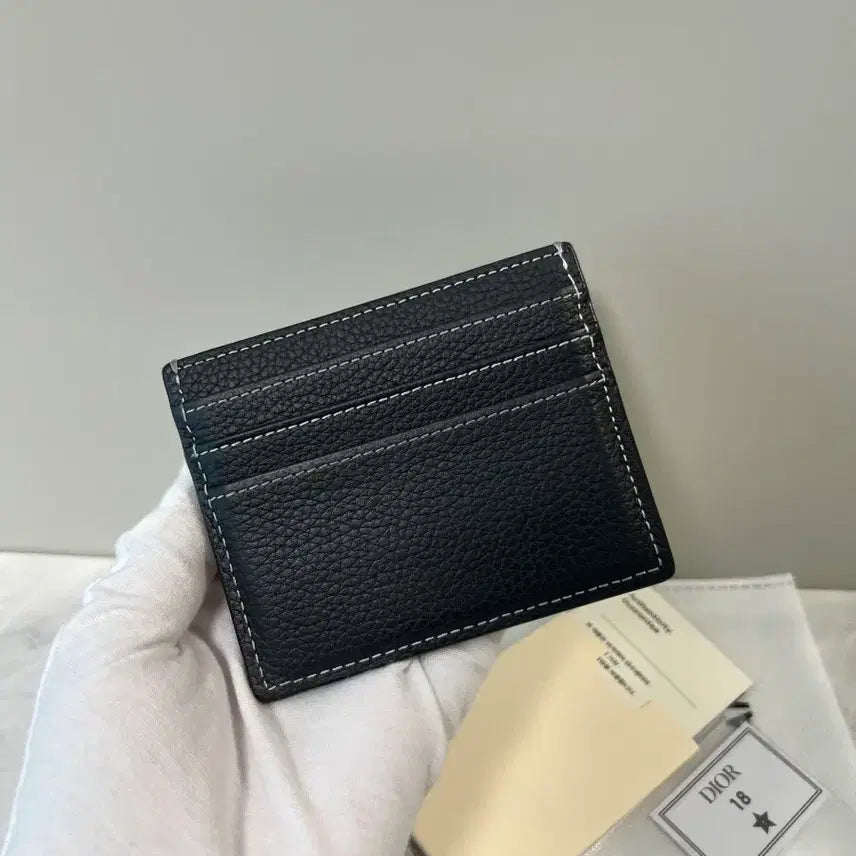 [BUNJANG] Dior Saddle Card Wallet Black Grain / 디올 새들 카드지갑 블랙 그레인