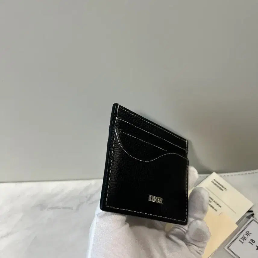 [BUNJANG] Dior Saddle Card Wallet Black Grain / 디올 새들 카드지갑 블랙 그레인